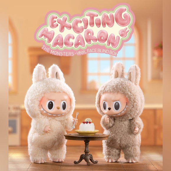 POPMART LABUBU The Monsters Exciting Macaron Plush Series - Toffee - Picture 4 of 6